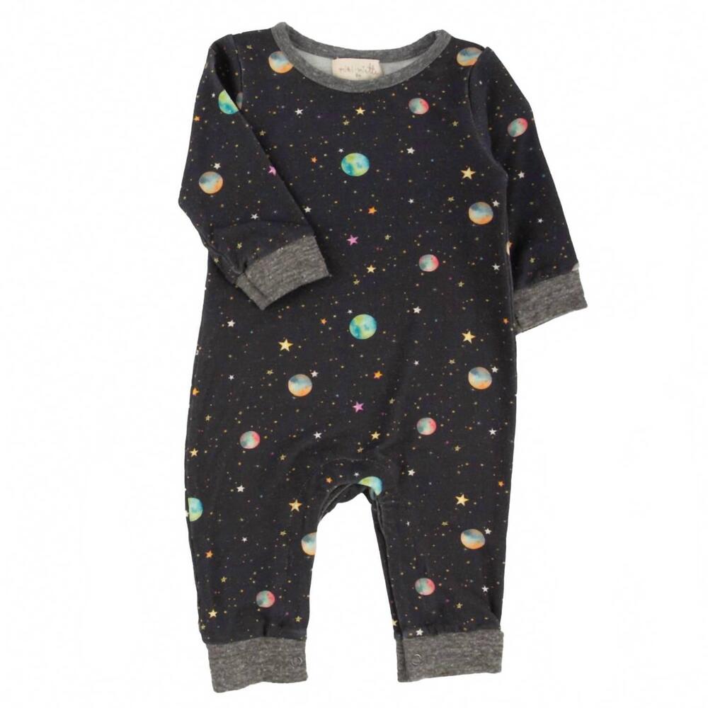 NEW MIKI MIETTE kid's space henry footies in black